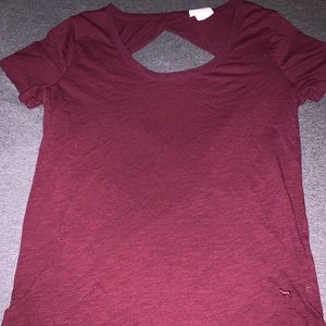 Victoria’s Secret open back workout tee shirt